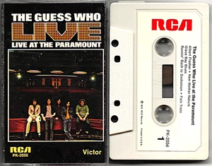 THE GUESS WHO Live At The Paramount - Vintage Cassette NM/NM (1972) - Imagen 1 de 3