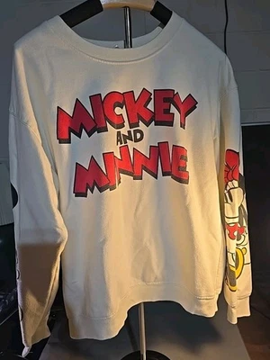 Disney Vintage Mickey Mouse and Minnie Mouse Sweatshirt Women's Size L - Image 1 of 4
