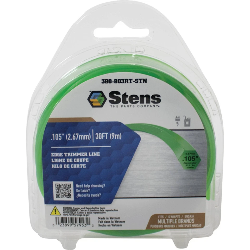 Línea de recortadora de bordes .105 30' carcasa de almeja 380-803RT-STN Foto 1 de 1