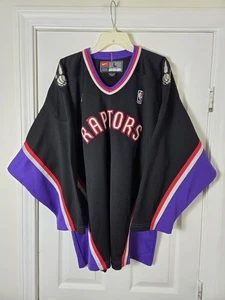 Rare Vintage Nike Toronto Raptors Hockey Jersey NBA Long Sleeve Mens Size Large - Picture 1 of 5