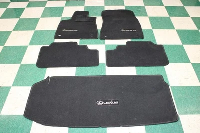 18-22 RX350L Black Carpeted Floor Mats Set 5x Front Rear LH RH Unit Factory OEM Foto 1 de 4