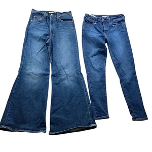 Pantalones de mezclilla Levis para mujer talla 31 lote de dos Ribcage Bell 721 tiro alto ajustados Y2K - Imagen 1 de 24