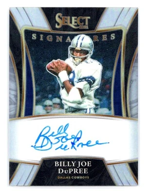 Billy Joe DuPree 2021 Panini Select #SSP-BJD Select Signatures Silver Prizm Auto - Image 1 of 2