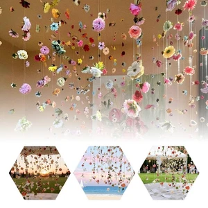 Artificial Suspended Flowers DIY Flower Door Curtain Hanging Floral Decor Set - Picture 1 of 21