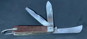 1970s Klein Tools Chicago 3 Blade Electrician Lineman’s Pocket Knife Hawkbill - Picture 1 of 21