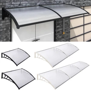 XLarge Door Canopy Awning Front Back Porch Patio Roof Rain Shelter Outdoor Shade - Picture 1 of 26