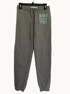 Teen's Aeropostale NY Pants Activewear  Gray Blue Logo Designed in NY size XS - Picture 1 of 5