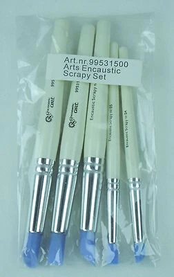 Encaustic Art Scrapy Wax Movers Set di 5 pezzi # 99531500 Nuovo nella confezione - Immagine 1 di 3