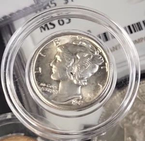 1941 P Philadelphia Mint Mercury Dime, 90% Silver Gem BU - Picture 1 of 8
