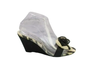 Beverly Feldman Women's Multicolor Leather Slip On Casual Heel Sandals Size 7 - Picture 1 of 9