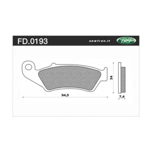 Newfren Front Brake Pads for Beta RR 480 4T 2015-2022 >Off Road Organic - Picture 1 of 1