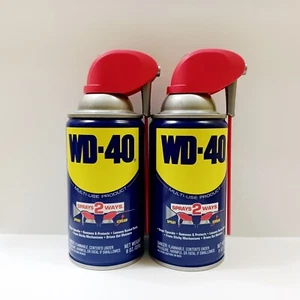 2 PACK Original WD-40 Formula, Multi-Purpose Lubricant Spray 8 oz + Smart Straw - Picture 1 of 2