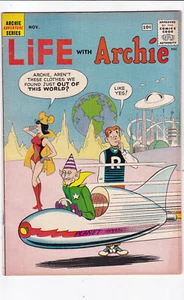 LIFE WITH ARCHIE #11 FINE 6.0 1961--ALIENS SCI-FI GGA ART VERONICA & BETTY - Picture 1 of 2