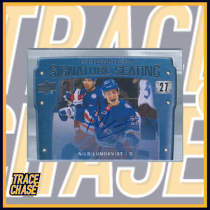 2021-22 Upper Deck Premier Hockey Nils Lundkvist Signature Seats Stars #PSS-NL