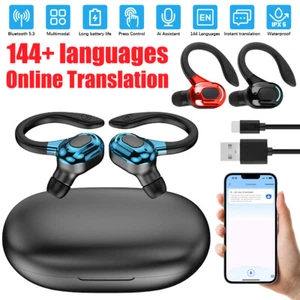 Ai Realtime Translation Wireless Earbuds Translator Headset For iPhone 15 14 13 - Picture 1 of 23