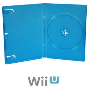 Nintendo Wii U Blue Video Game Replacement Shell Storage Case - Picture 1 of 1