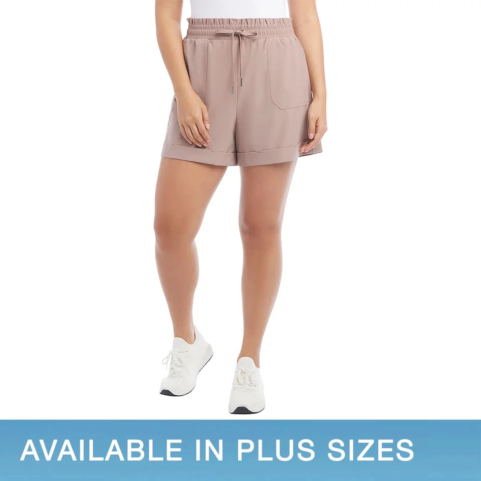 Pantalones cortos Danskin para mujer con bolsa de papel | Cintura con cordón | Elásticos informales XS–3X NUEVOS CON ETIQUETAS Foto 1 de 1