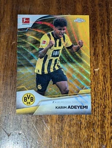 2022-23 Topps Chrome Bundesliga KARIM ADEYEMI gold /50 #27 Borussia Dortmund - Picture 1 of 2