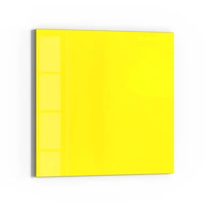 DEQORI Magnettafel Glas 'Gelb' beschreibbar Whiteboard Pinnwand Küche, v. Ausf.