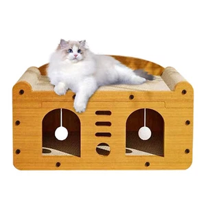 Cat Scratcher Pad Bed Large Wear-Resistant Cat Scratch Board Cat - Picture 1 of 7