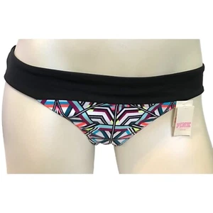 Victoria's Secret PINK Bright Abstract Geo Banded Itsy Swim Bottom L - Picture 1 of 2