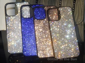 Bling Diamond Case For iPhone 11 12 13 14 Pro Max XR XS With Swarovski Elements - Picture 1 of 38