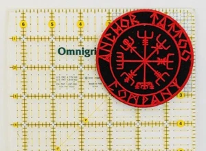 Viking Compass Iron On Patch Anchor Tattoos - Picture 1 of 3