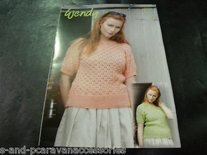 WENDY SHORT SLEEVED TOPS PATTERN 5979 DOUBLE KNIT COTTON - Picture 1 of 1