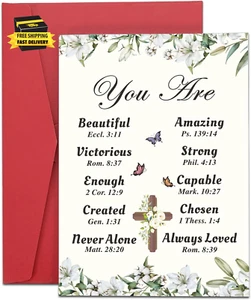 Easter Basket Stuffers for Teens, Baptism Card for Girl, Confirmation First Comm - Picture 1 of 7