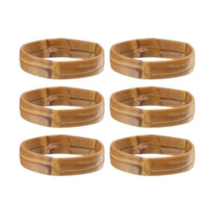 6x PU Lederschlaufen Ersatz Halteringhalter für 20mm Breite Uhrenarmband Braun - Bild 1 von 5