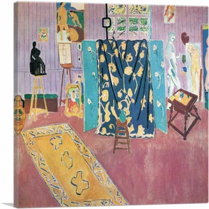 ARTCANVAS The Pink Studio 1911 Leinwand Kunstdruck von Henri Matisse - Bild 1 von 11