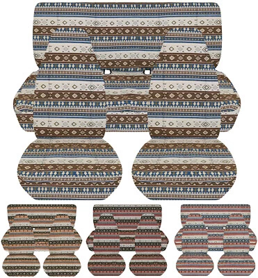 Juego completo de fundas de asiento de coche Fr+Rr diseño azteca Boho se adapta a Geo Tracker 1989-1998 Foto 1 de 4