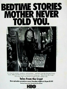 Tales From The Crypt Stories Mother Never Told VTG HBO 1990 Original Print Ad - Picture 1 of 4