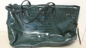 Victoria's Secret Emerald Croc Tote New - Picture 1 of 8