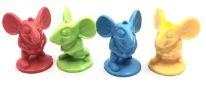 Mouse Trap Game Replacement Mice Set of 4 Red Yellow Blue Green Mouse 2016-2021 - Picture 1 of 1