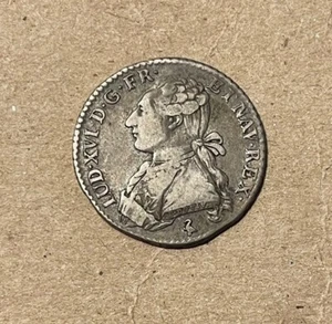 France - 1783-A Silver 1/5 Ecu - Nice & Scarce - Picture 1 of 2