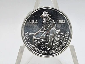 1983 1oz .999 Fine Silver Engelhard "Prospector" Round **KEY DATE** #2 - Bild 1 von 2