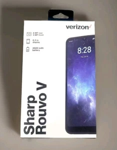 @Sharp Rouvo V 6.5" 32GB Prepaid Phone Turquoise STTM21VAPP, Locked to Verizon🆕 - Afbeelding 1 van 7