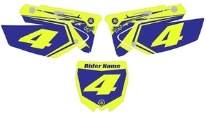 Number Plate Highlighter decal for Yamaha YZ 250 YZ250 2002-2014 UFO RESTYLED - Imagen 1 de 1