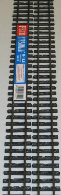 Peco PPCSL500 On30 Code 100 36" Flex Track, Wooden Sleeper- Brown