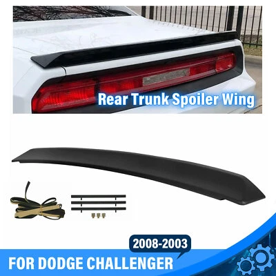 For Dodge Challenger 2DR 2008-2023 Rear Trunk Wing Spoiler SRT Style Matte Black Foto 1 de 4