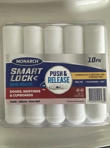 Monarch 160mm SmartLock Foam Doors, Skirting Mini Rollers - 10 Pack - Picture 1 of 2