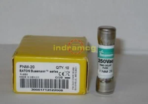 10PCS New Bussmann FNM-20 20Amp 250Vac Time-delay Supplemental Fuses FNM 20 - Picture 1 of 1