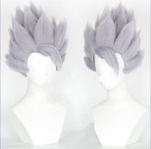 Dragon Ball Super Saiyan Son Gohan Goku Cosplay Hair Wig Short Men Party Prop - Picture 1 of 6