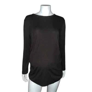 Gap Maternity Terra Brown Modern T Long Sleeve T-Shirt Extra Large NWOT - Picture 1 of 7