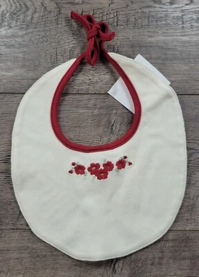 Bebé Niña Nuevo Gymboree Outlet Año 2006 Corbata Flor Roja Babero Bebé Foto 1 de 2