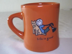 Taza de café Life is Good Orange 12 oz haz lo que quieras, como lo que haces - Imagen 1 de 5