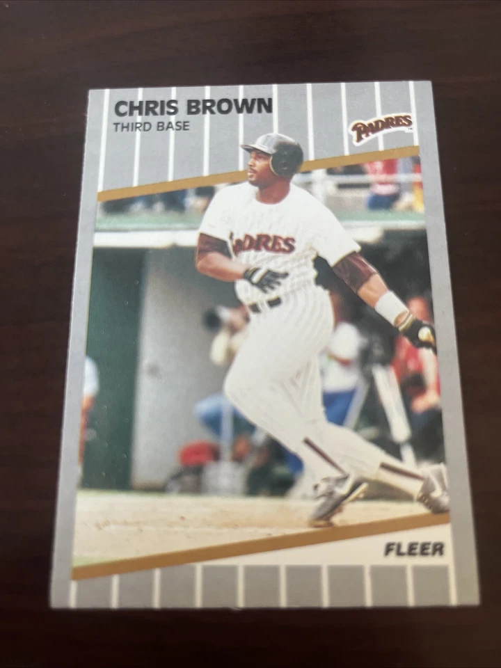 1989 Fleer - #301 Chris Brown San Diego Padres - Image 1 of 1