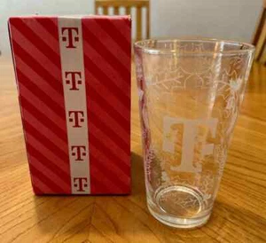 T-Mobile Tuesdays Christmas Holiday Pint Glass Cup NIB LIMITED EDITION K6 - Picture 1 of 5