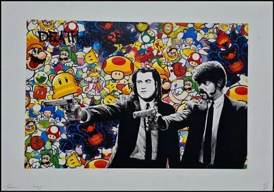 DEATH NYC * Pulp Fiction * 45 x 32 cm*signed  * limited * Certificate # xx/120 - Bild 1 von 4